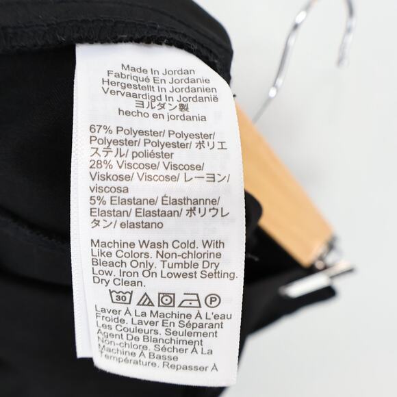 NWOT J.Crew Factory Slim Fit Full Length Trouser Dress Pant In Black Size 0 - Picture 8 of 8